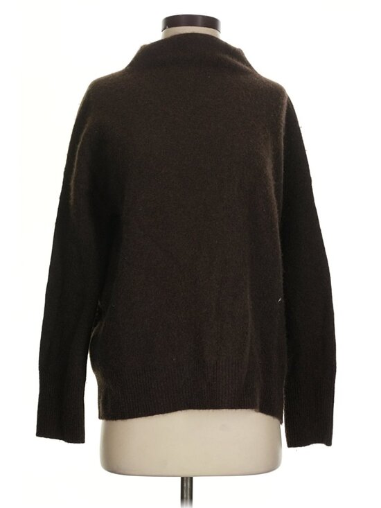Vince Sweaters - Vince Cashmere Funnel Neck Sweater Chocolate Brown Size S Fall 2020 Oversized